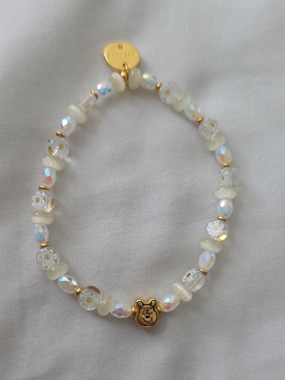 Little Words Project Winnie The Pooh Stacker Friendship Bracelet- Size M/L